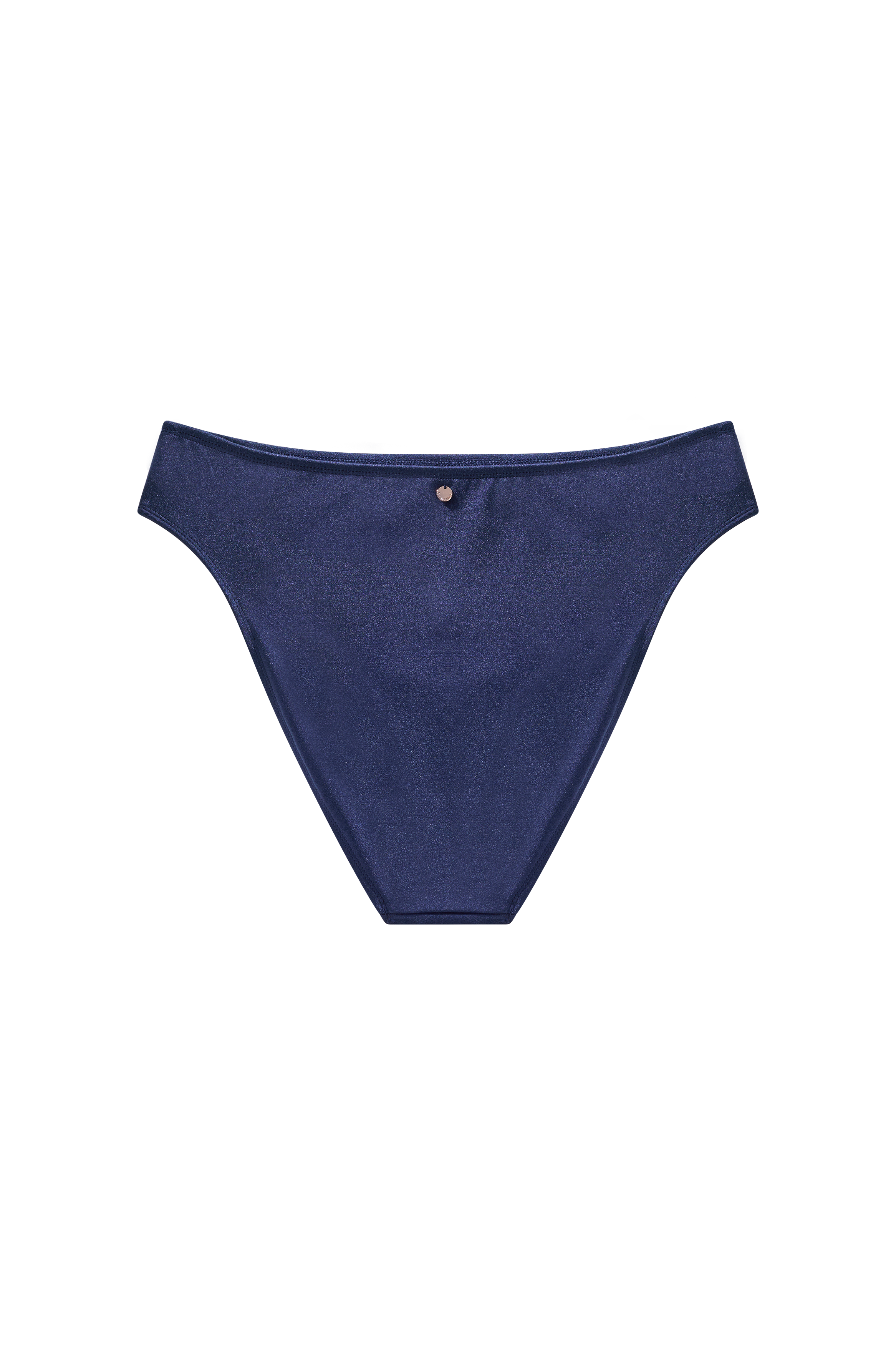 donkerblauw bikini bottom full coverage en hoge taille