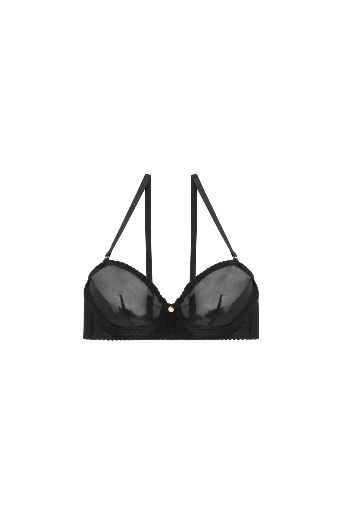 zwart bralette lingerie mesh