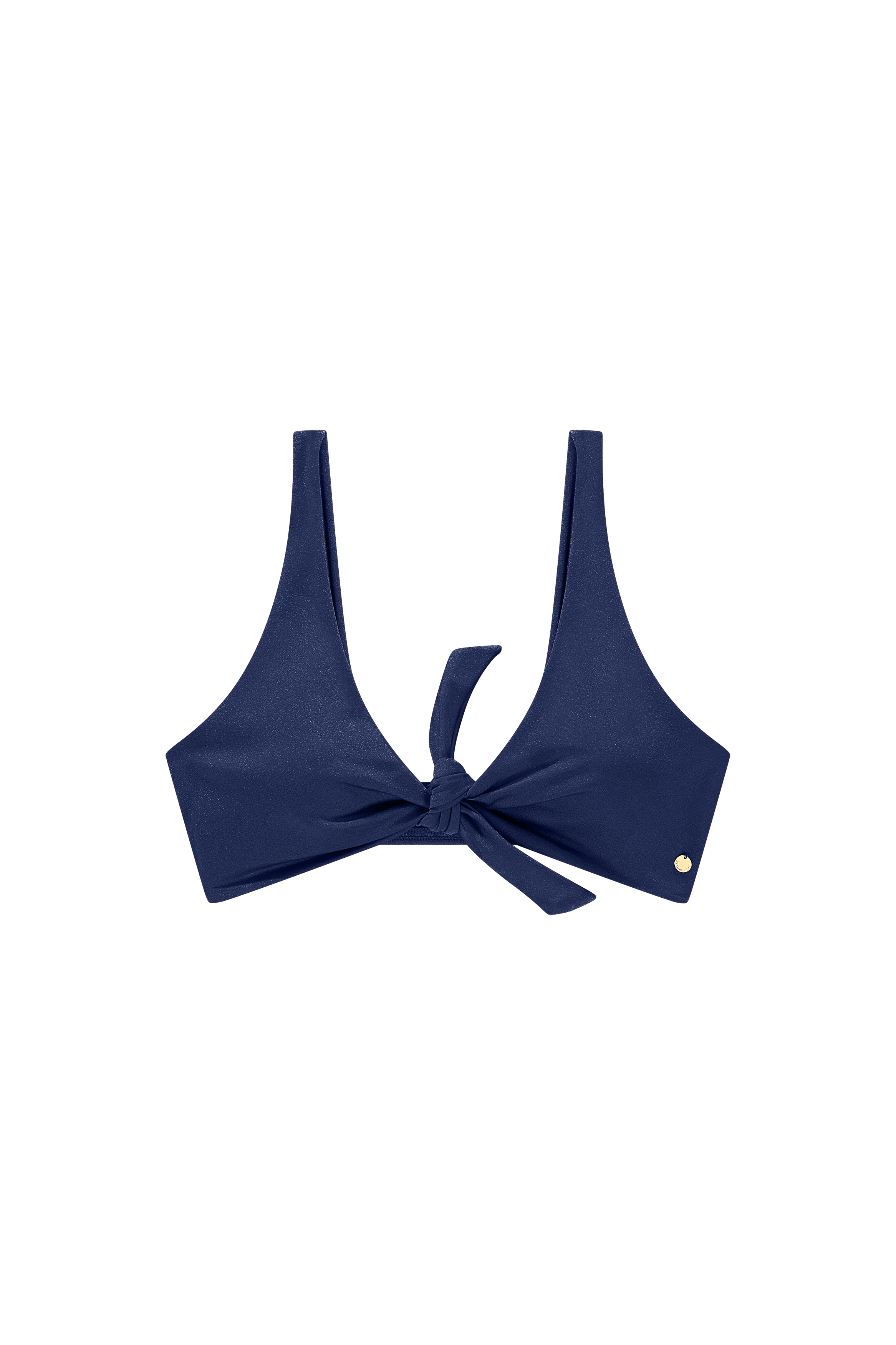 strikknoop bikini top donkerblauw