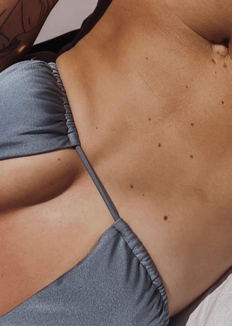 Triangle bikini top Iris Blue