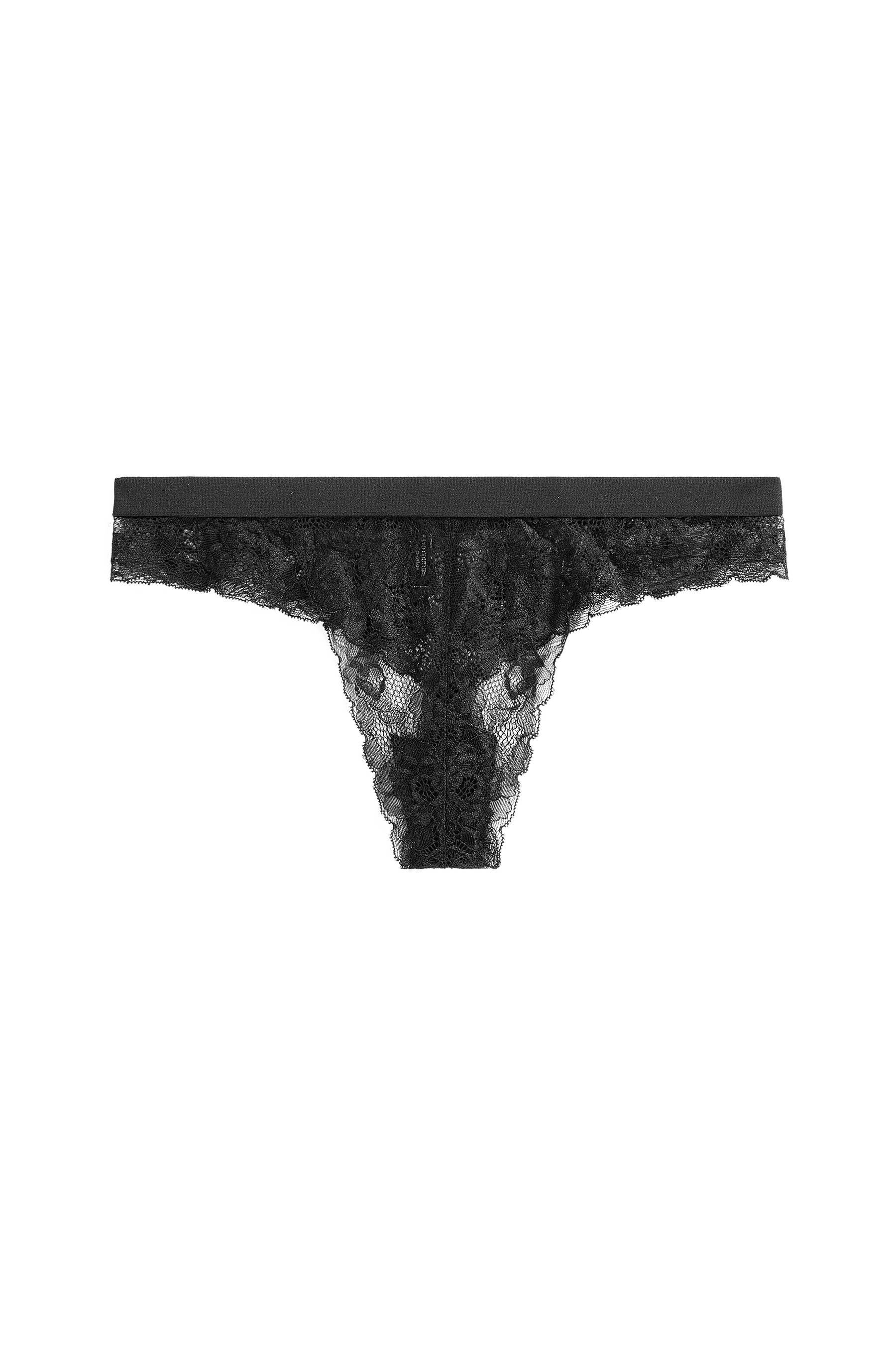 black sustainable thong