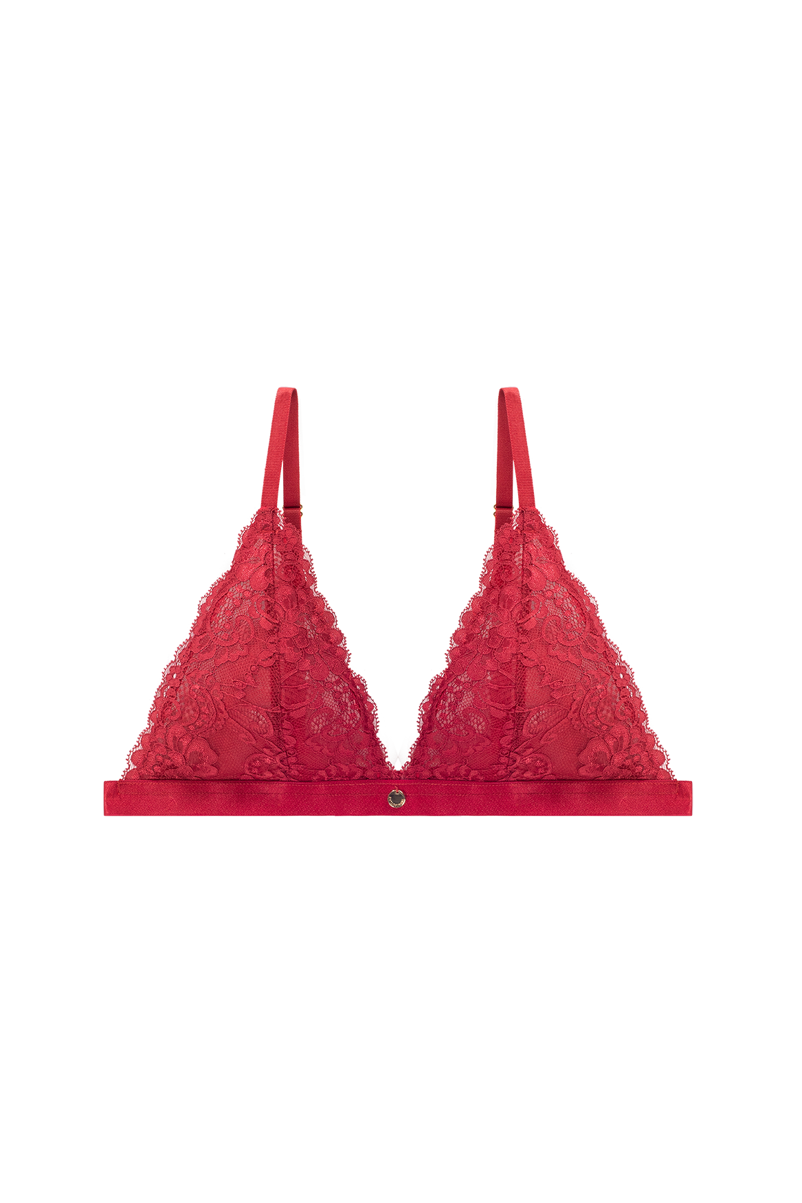 sexy triangle bralette rood