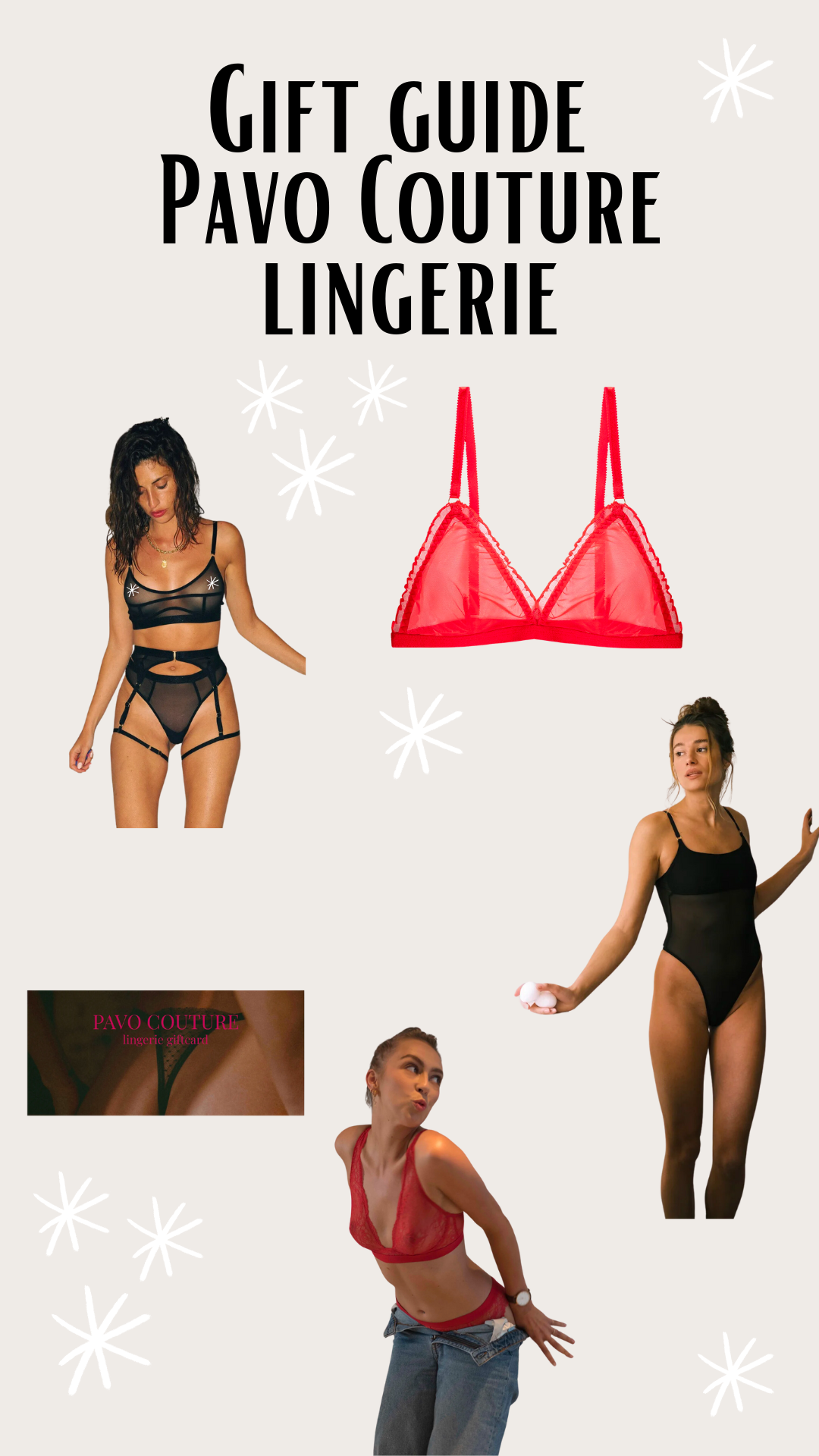 Gift guide Pavo Couture lingerie