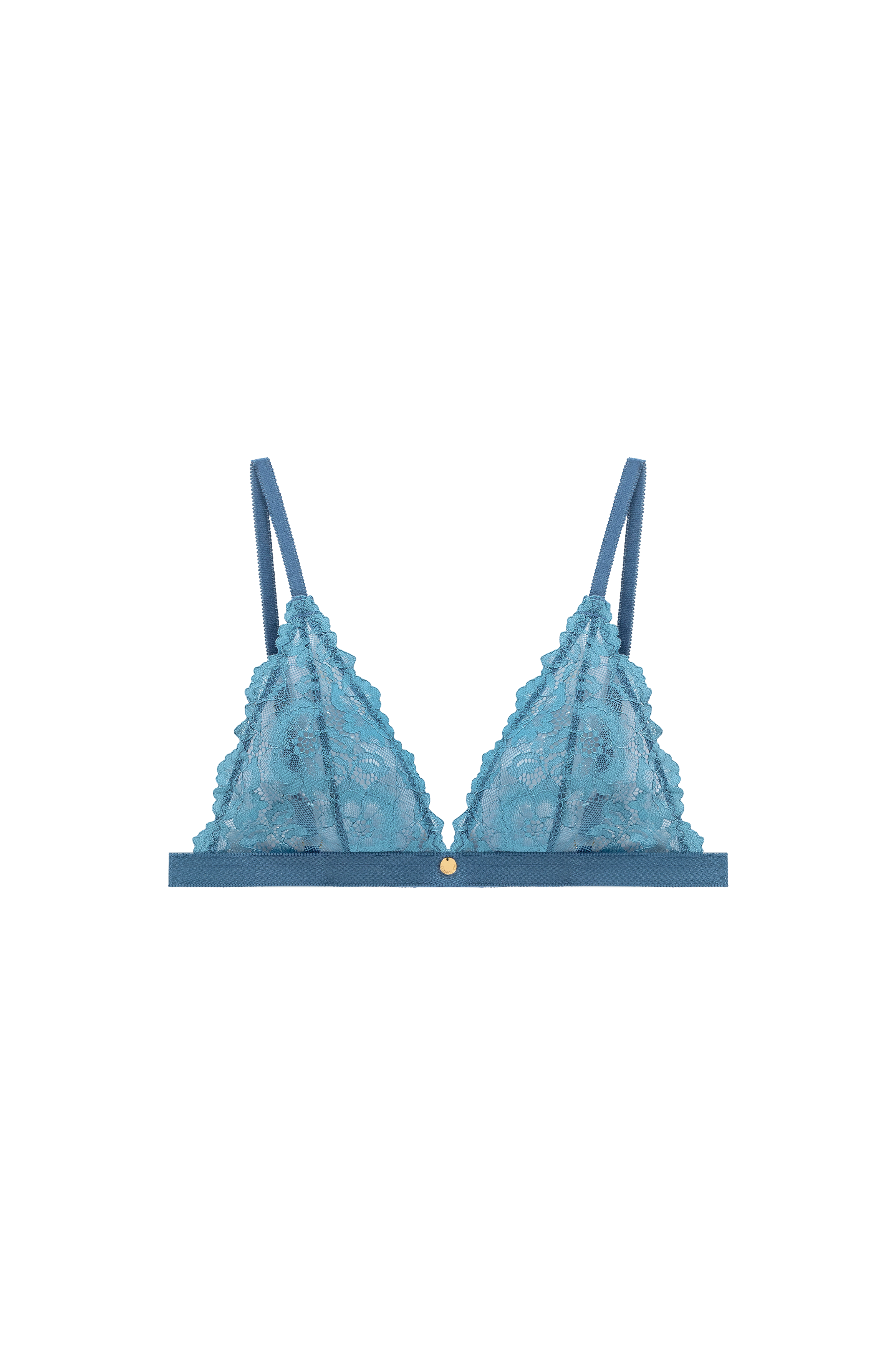 triangel bralette lichtblauw kant
