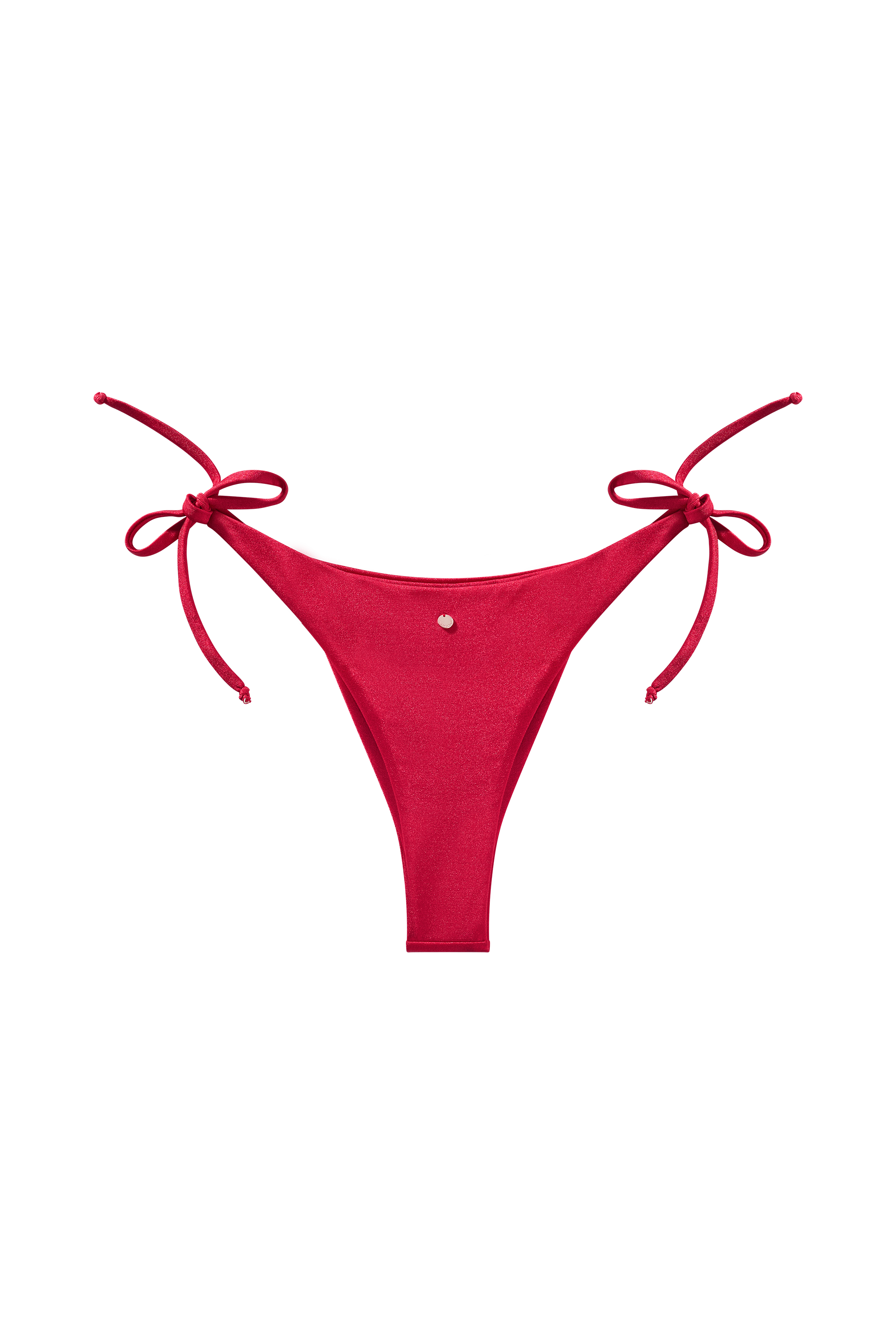 strik bandjes broekje rood bikini