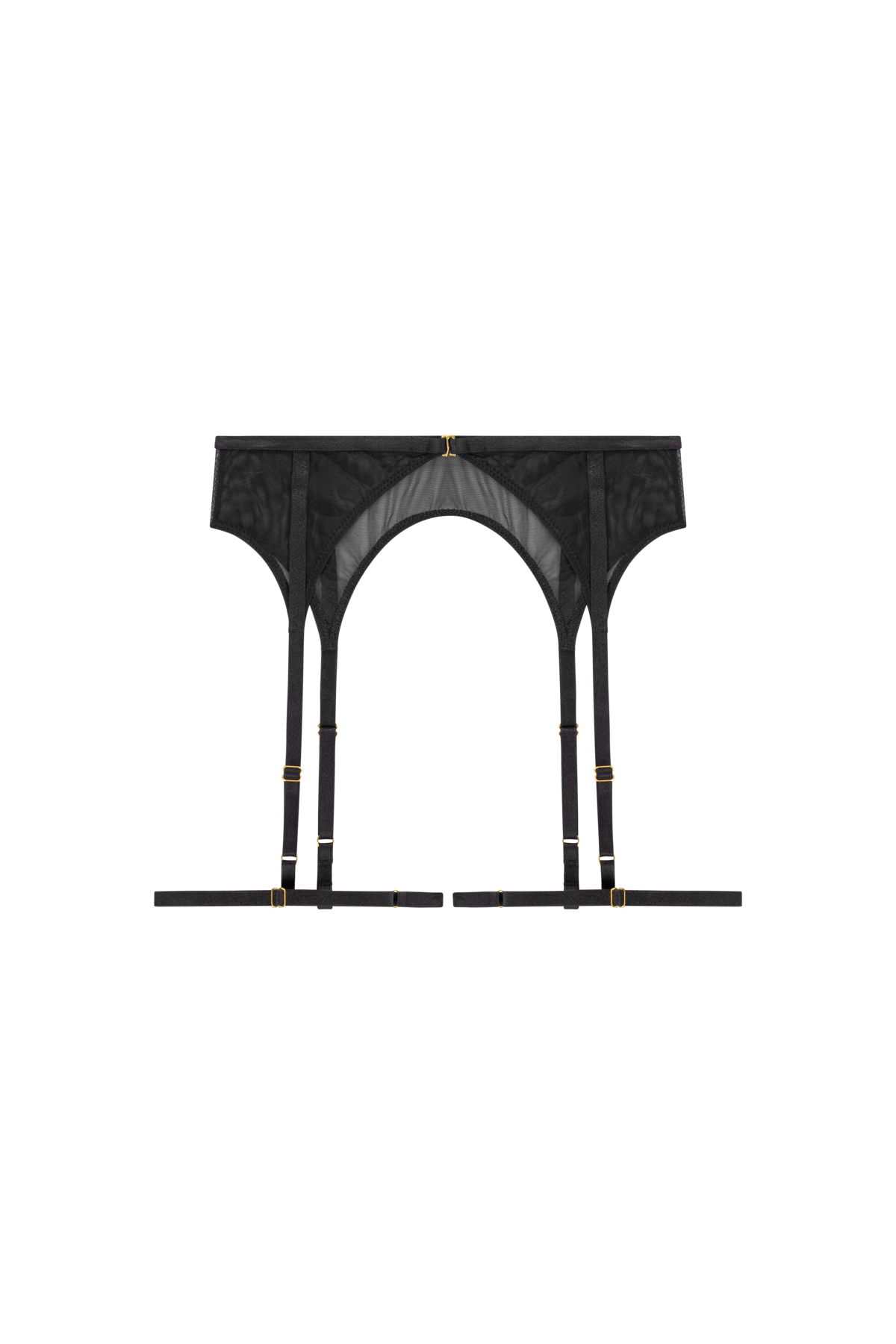 jarretels mesh zwart lingerie set accessoire