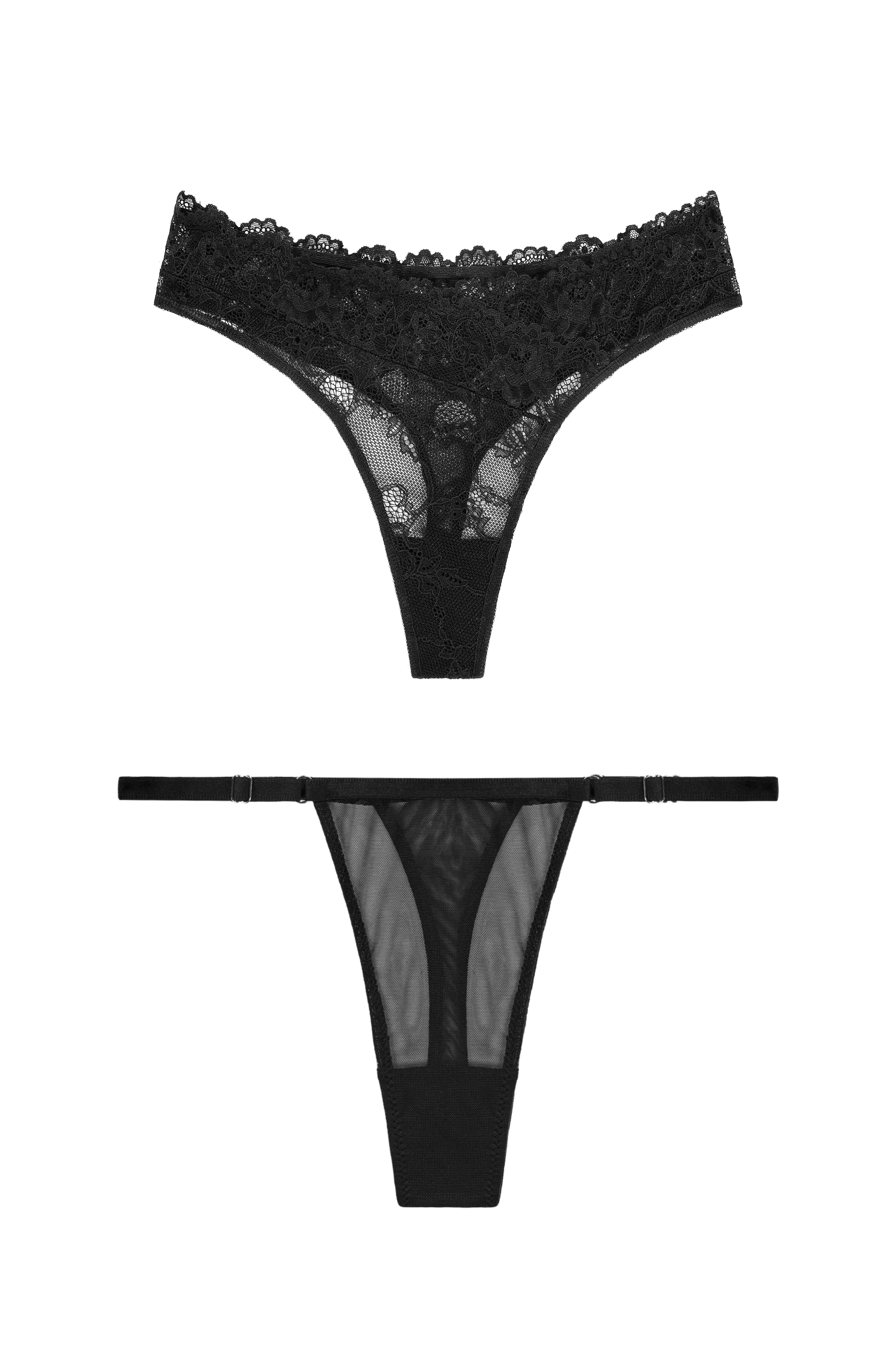 Alix and Jade thong Black