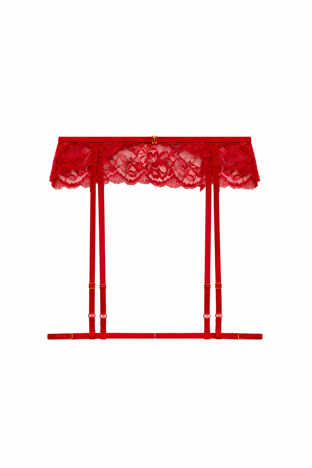 Suspenders Chloe Deep Red