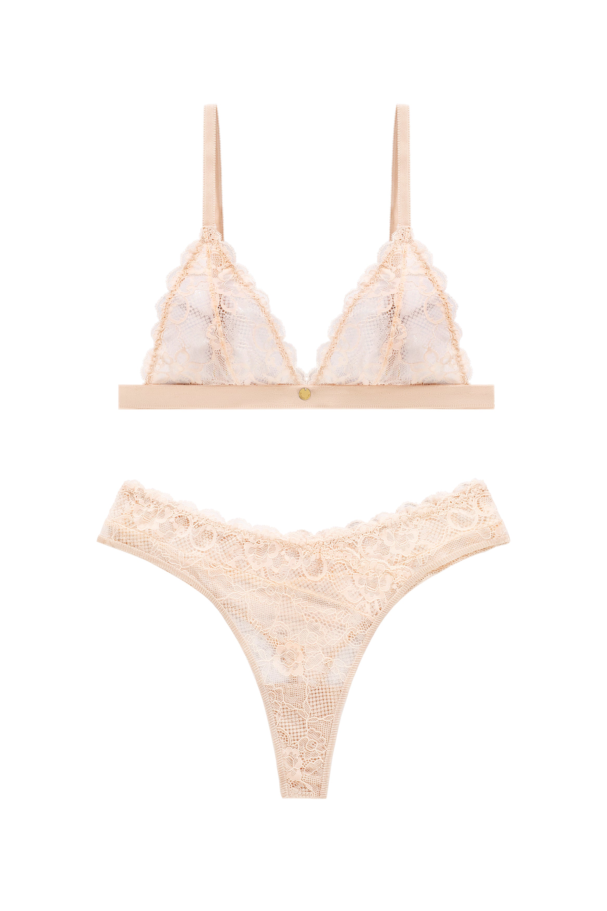 Roze lingerie setje