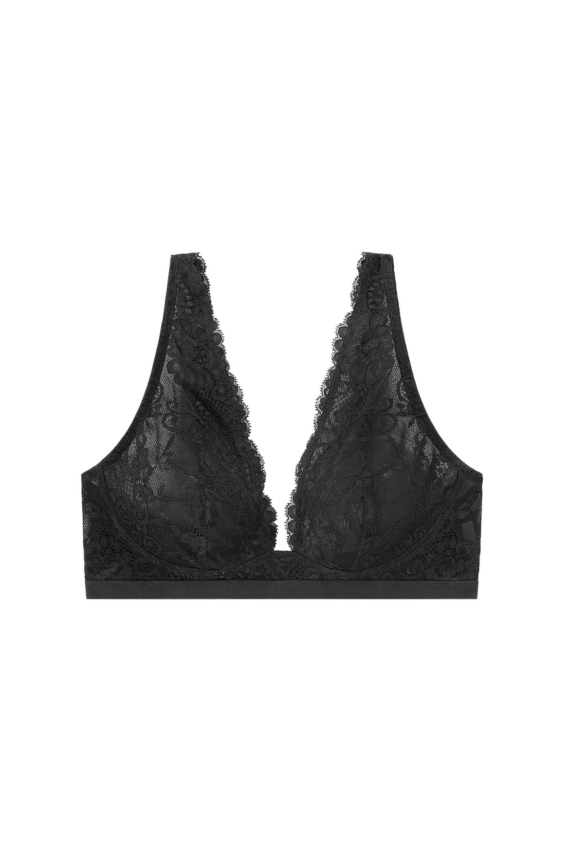 luxe zwarte bralette zonder beugel