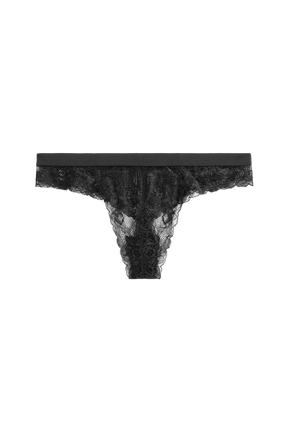 black sustainable thong