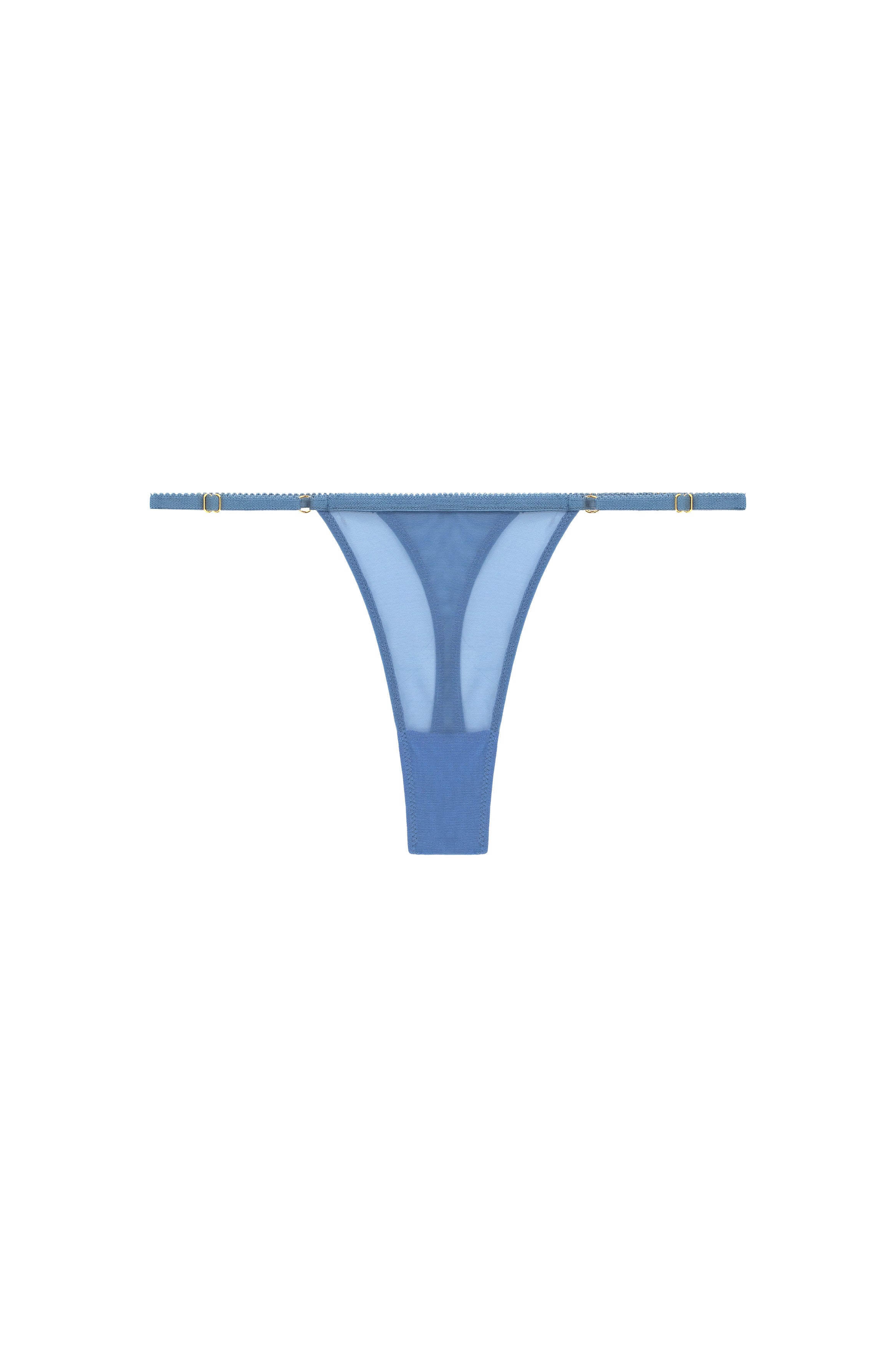 blauwe mesh string