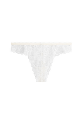 White hipster thong
