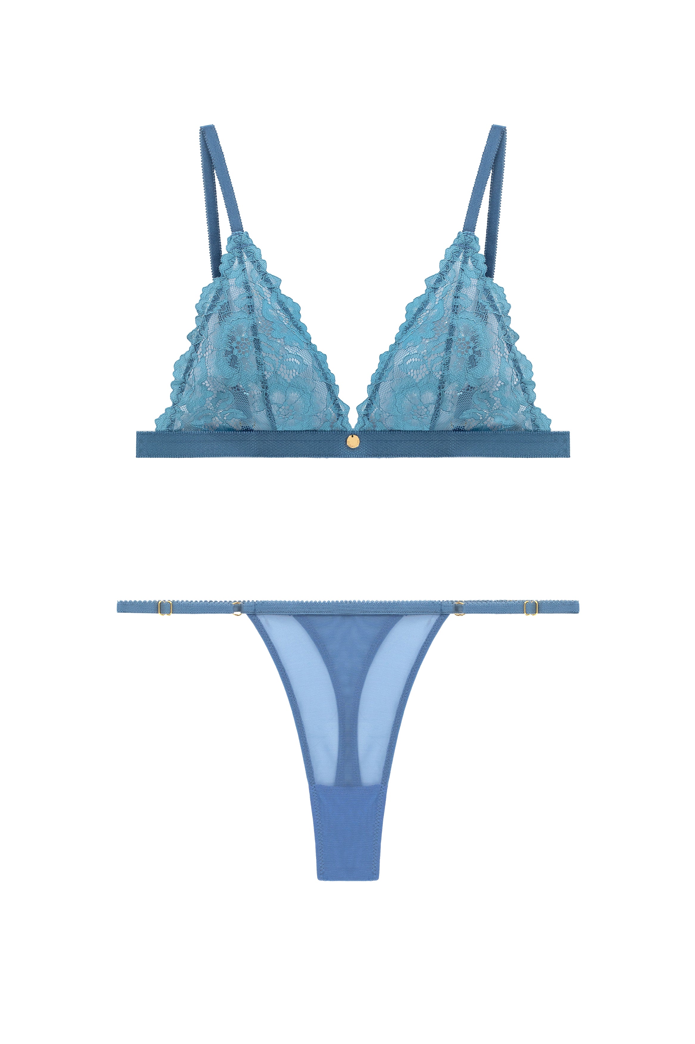 lingerie setje blauw
