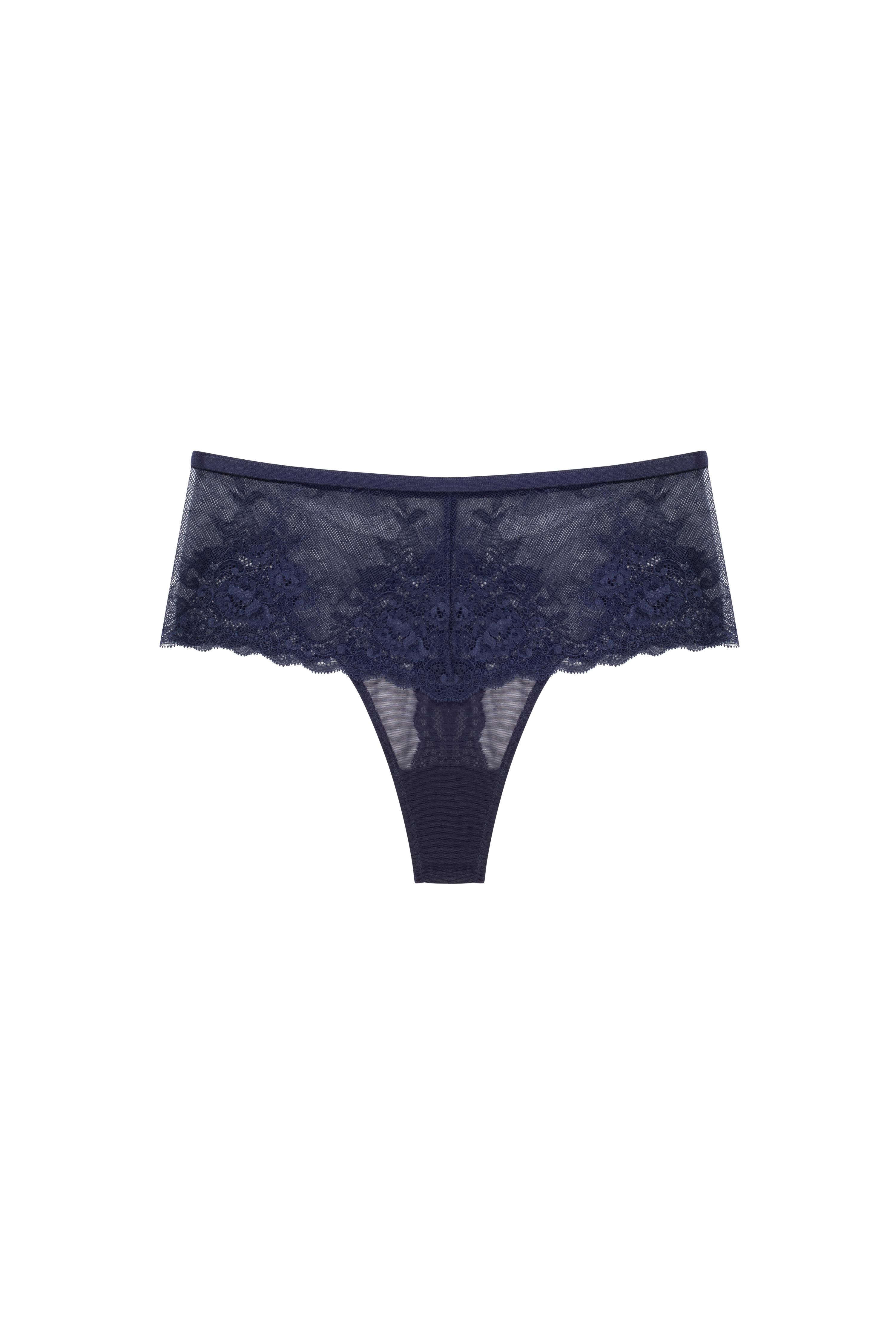 sexy donker blauwe string