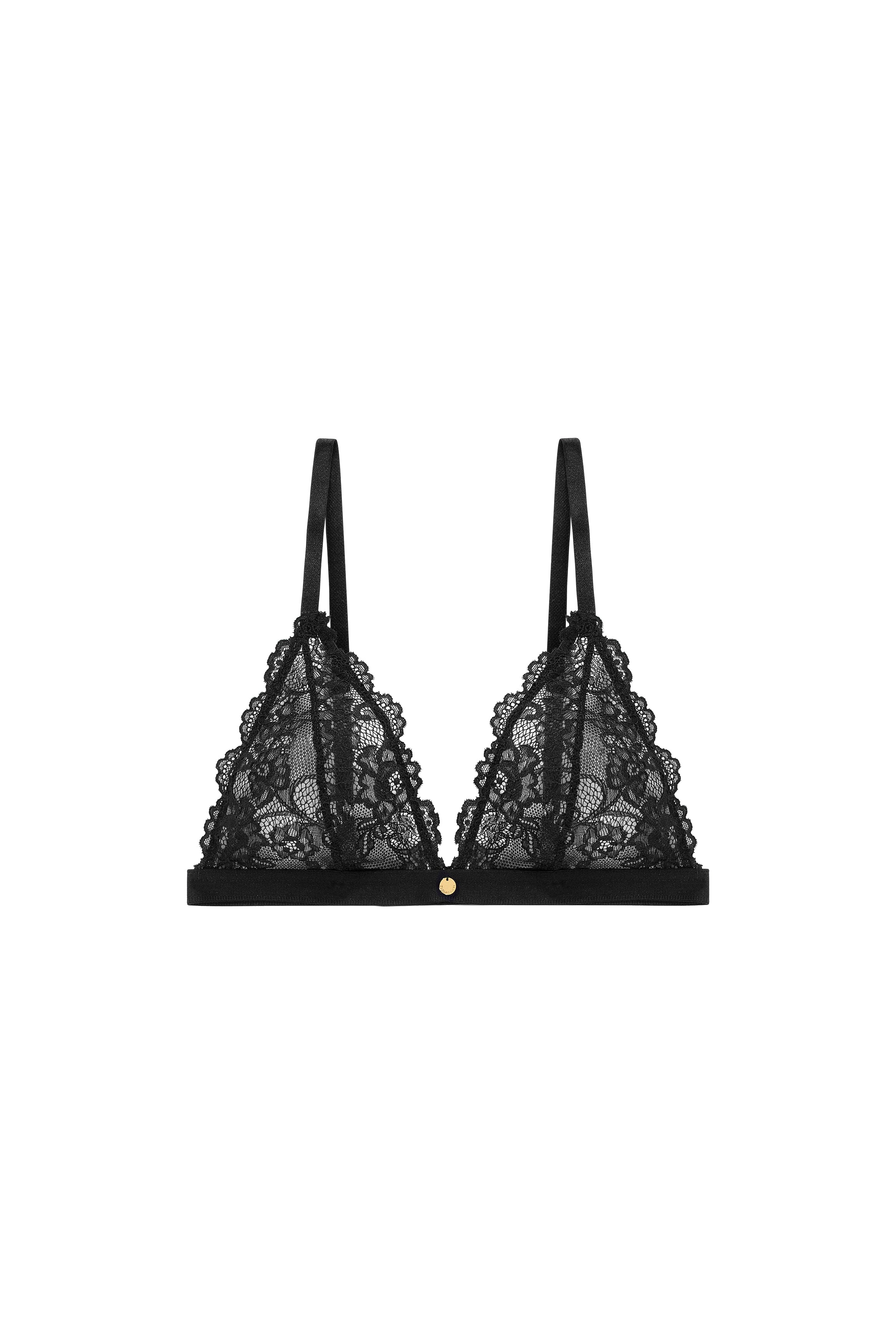 triangel bralette zwart